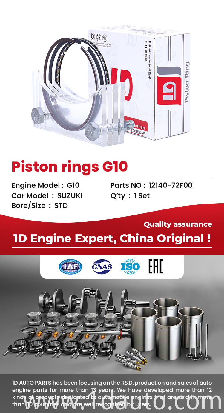 Piston Ring Set SUZUKI Engine G10